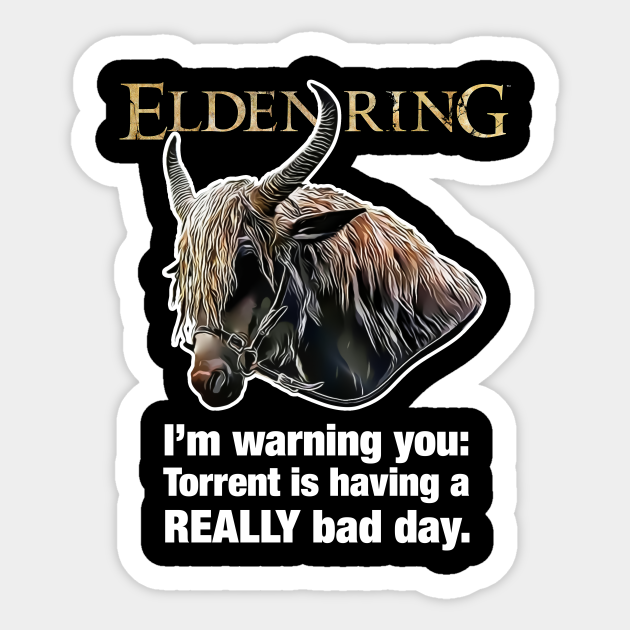 Elden ring, Torrent art Elden Ring Sticker TeePublic